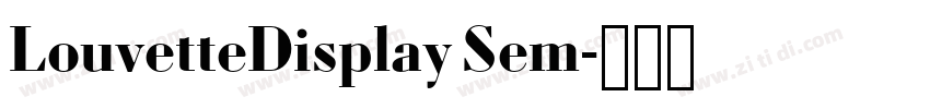 LouvetteDisplay Sem字体转换